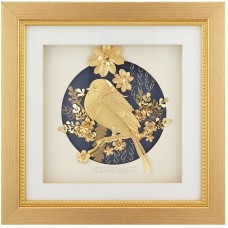 金箔畫 黃金畫 純金 (怡然自樂) 22x22cm 結婚紀念